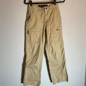 Y2K Gap Cargo Khaki Pants Adjustable Waist Boys Sz 14 Regular